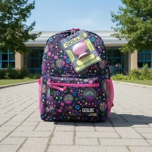 MAD LABS Girls Backpack w/ Bluetooth Speaker Bonus New With Tags